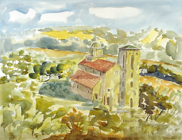 Józef  Stachnik - Serbia - stary klasztor Sopocani